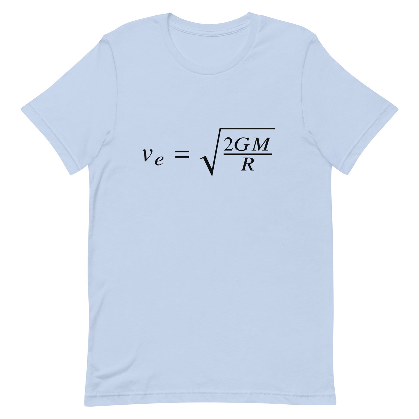 Mockup of Baby Blue T-Shirt with Escape Velocity