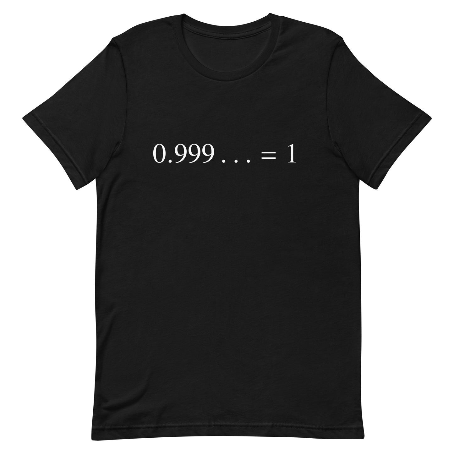 Mockup of Black T-Shirt with Repeating Decimal Identity