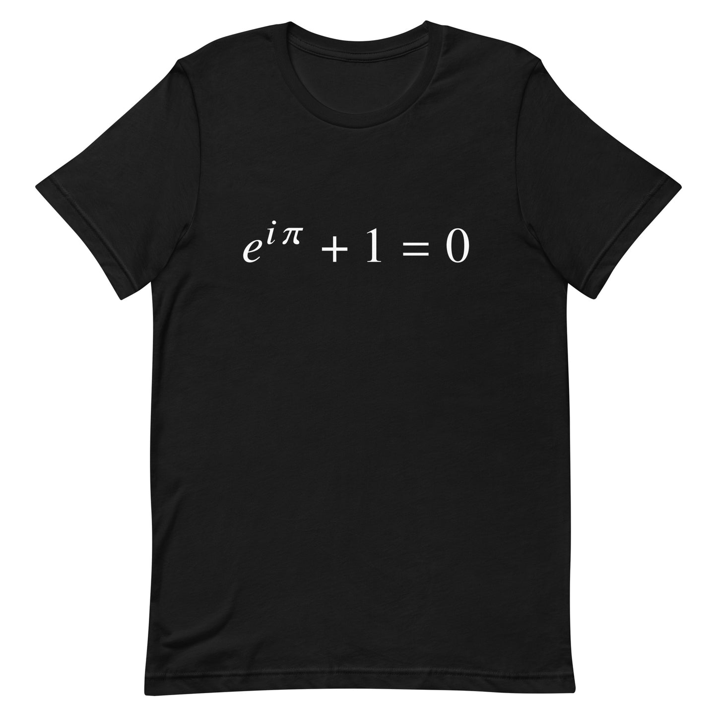 Mockup of Black T-Shirt with Euler's Identity