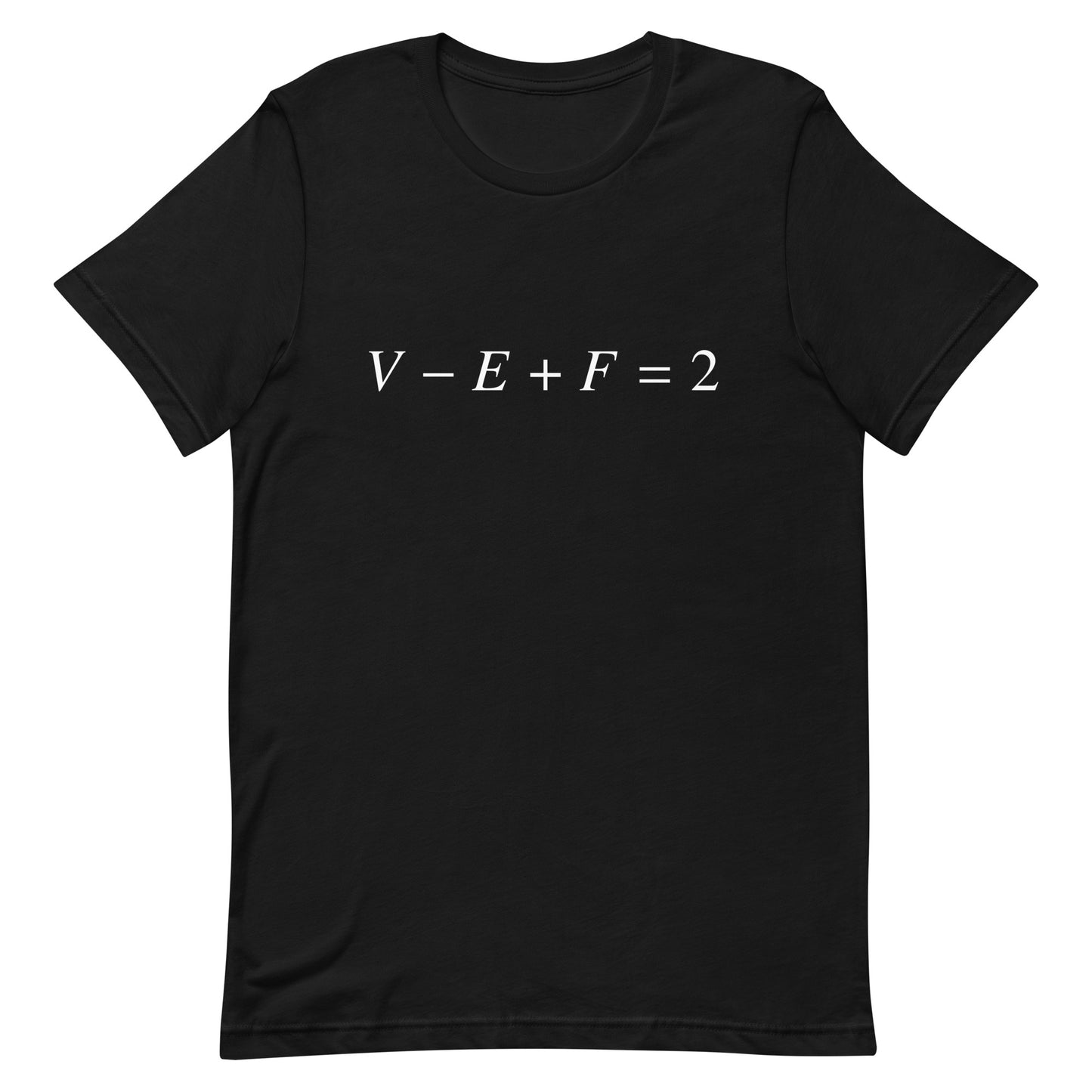 Mockup of Black T-Shirt with Euler's Characteristic