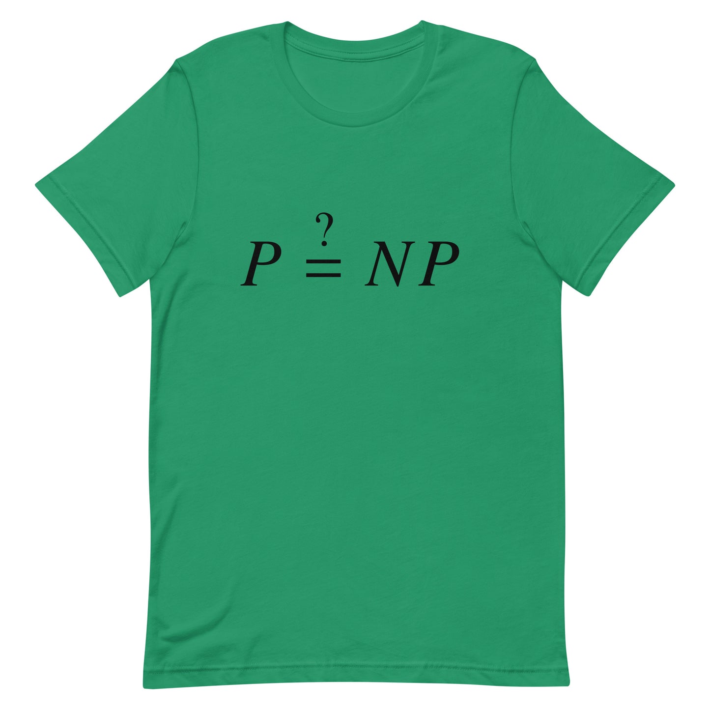 Mockup of Kelly T-Shirt with P versus NP