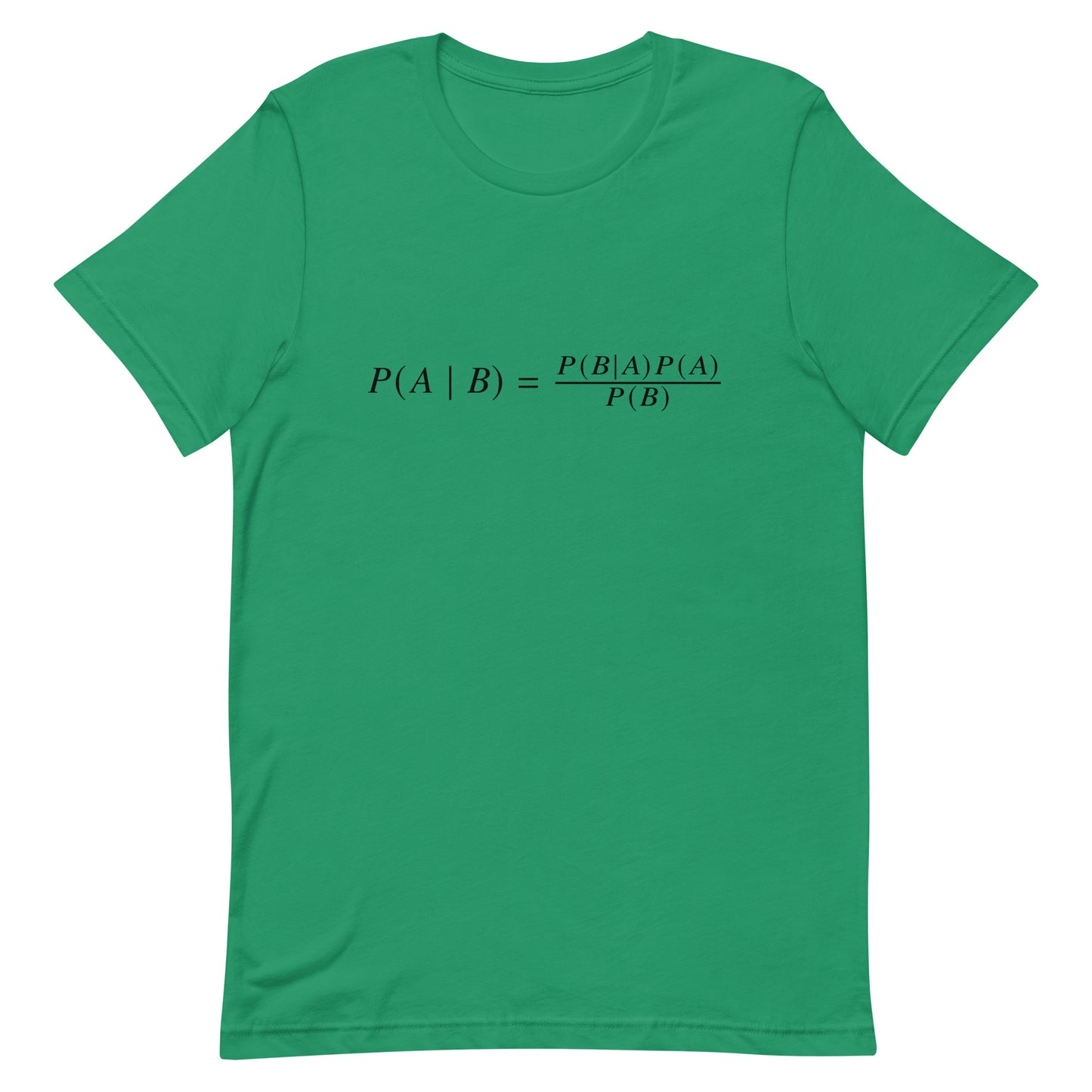 Mockup of Kelly T-Shirt with Bayes' Theorem