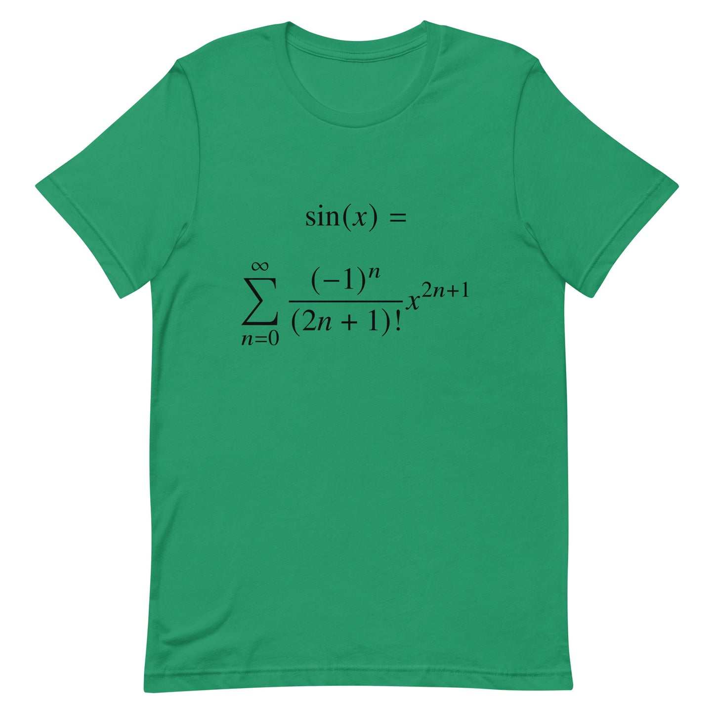 Mockup of Kelly T-Shirt with Taylor Series sin x