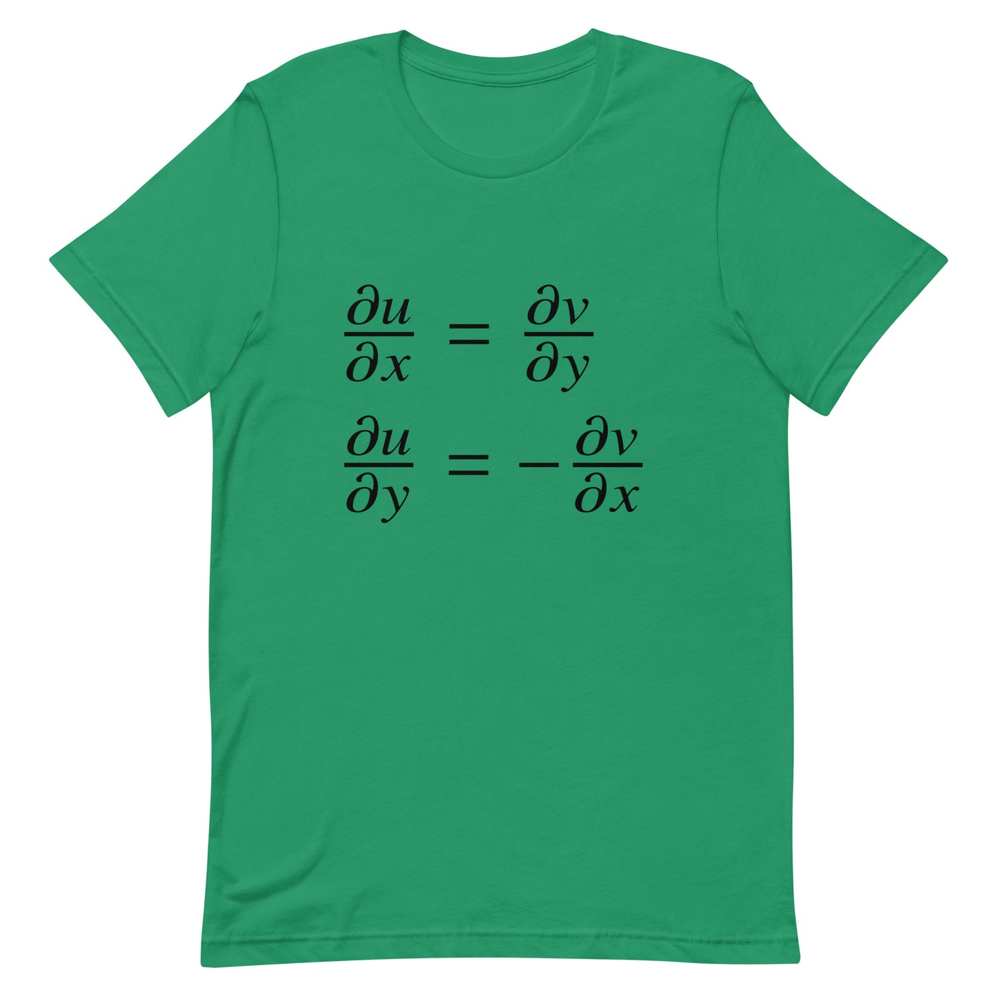 Mockup of Kelly T-Shirt with Cauchy-Riemann Equations