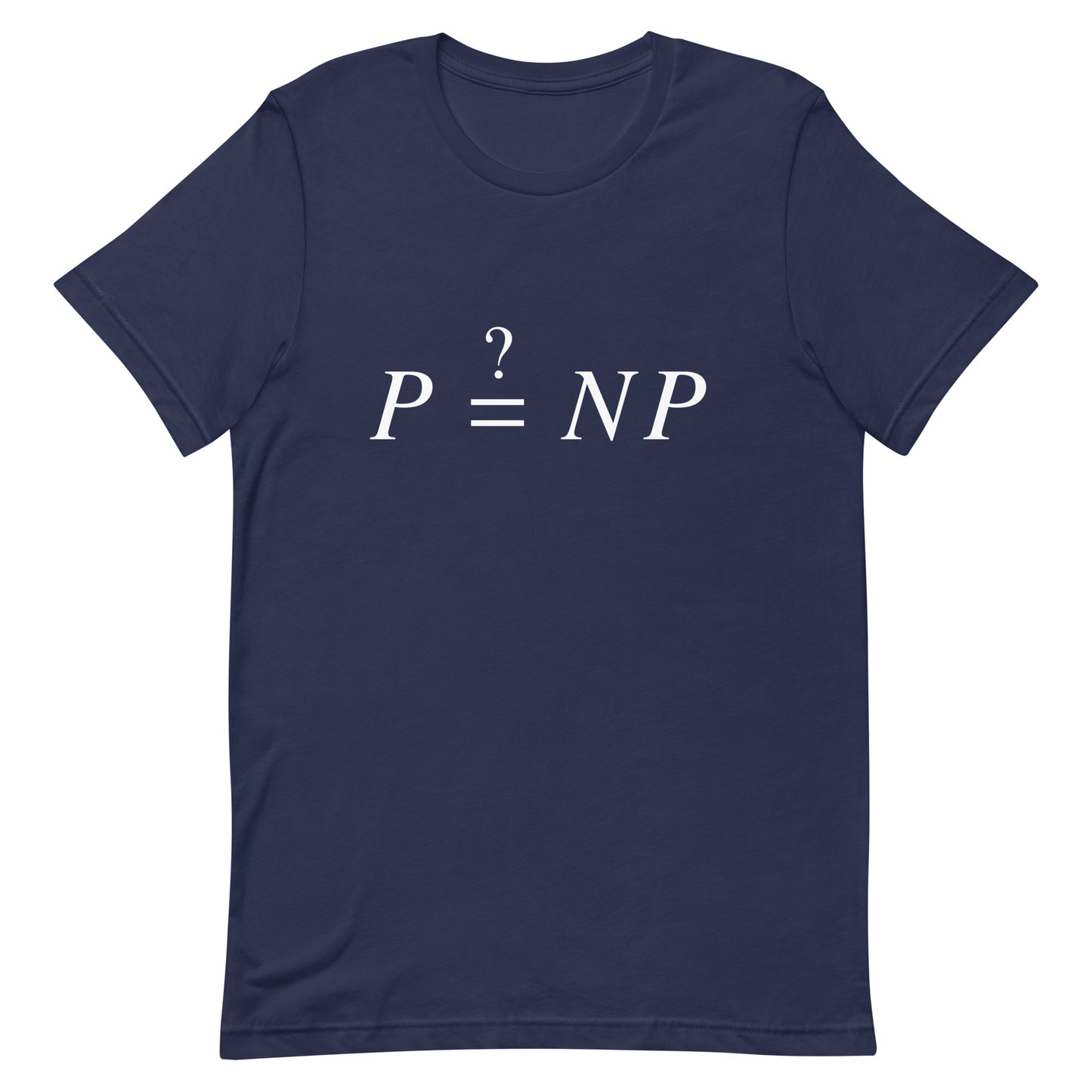 Mockup of Navy T-Shirt with P versus NP