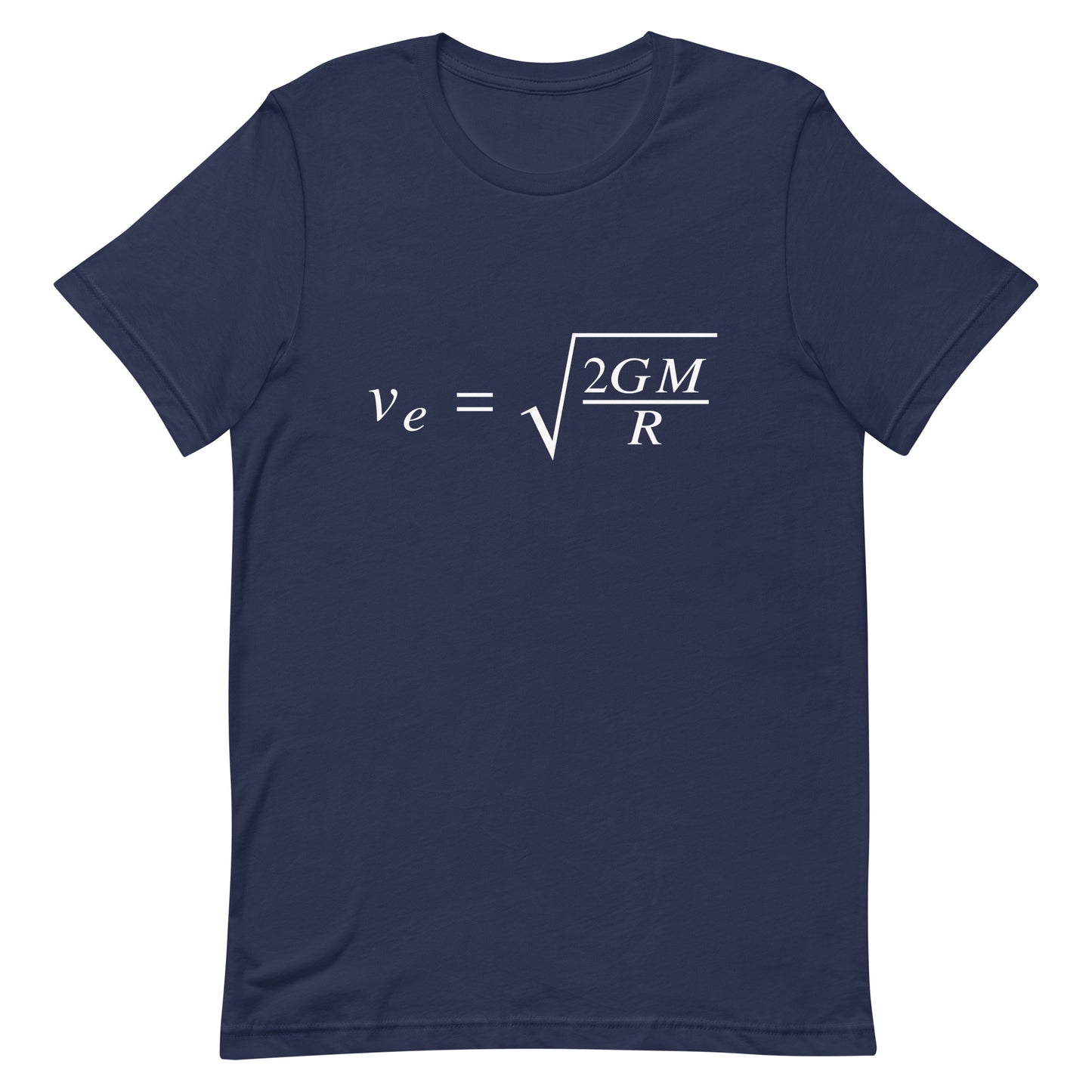 Mockup of Navy T-Shirt with Escape Velocity
