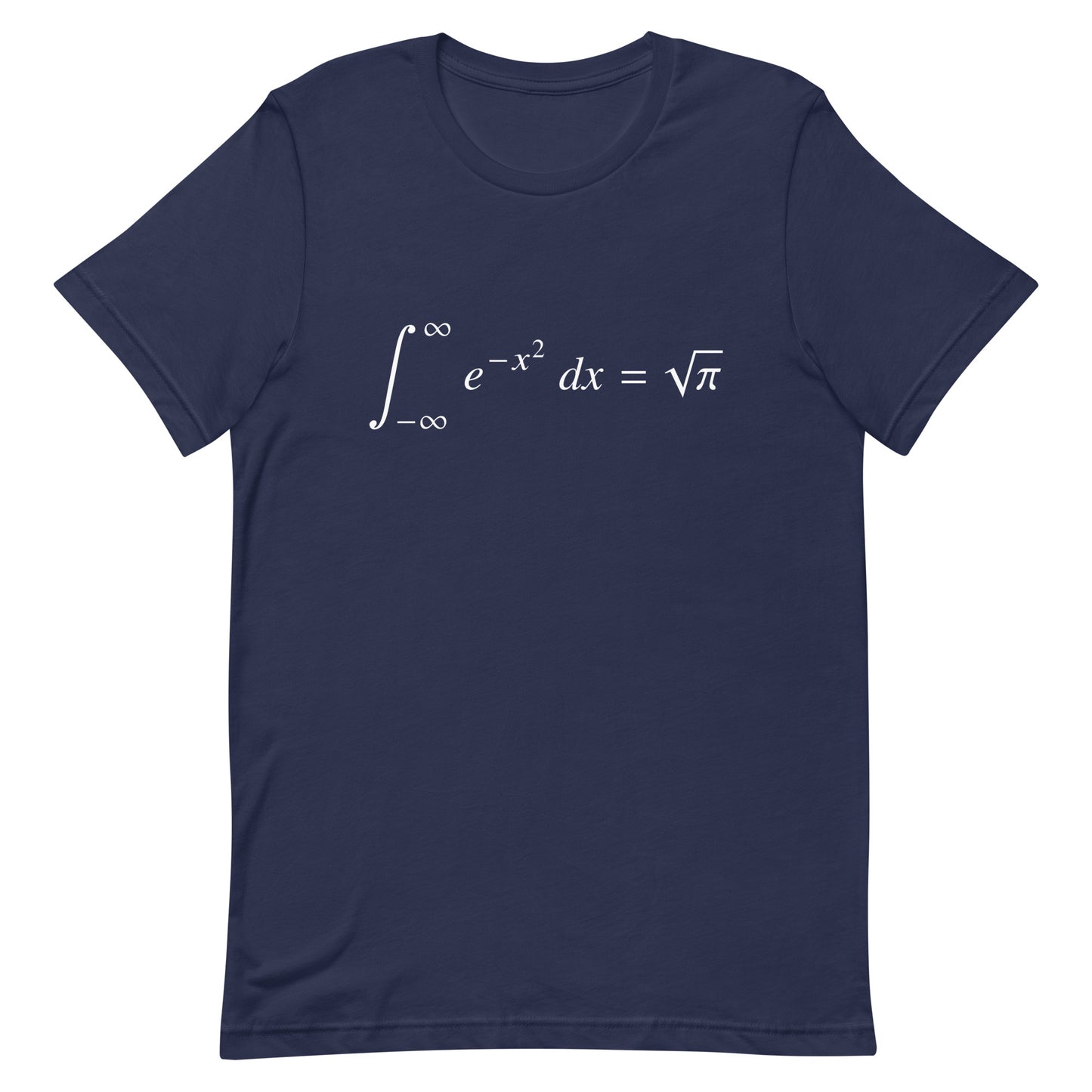 Mockup of Navy T-Shirt with Gaussian Integral
