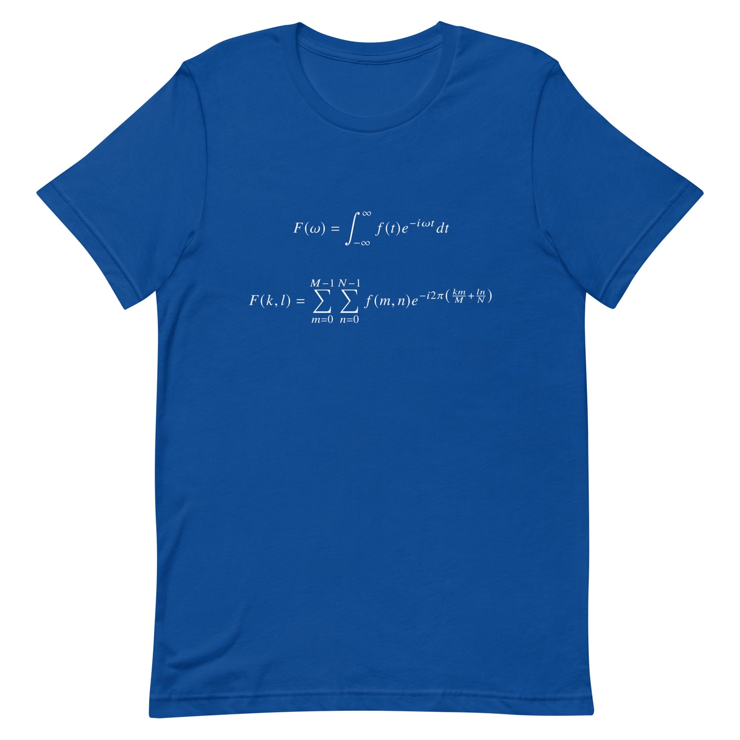 Mockup of True Royal T-Shirt with Fourier Transform