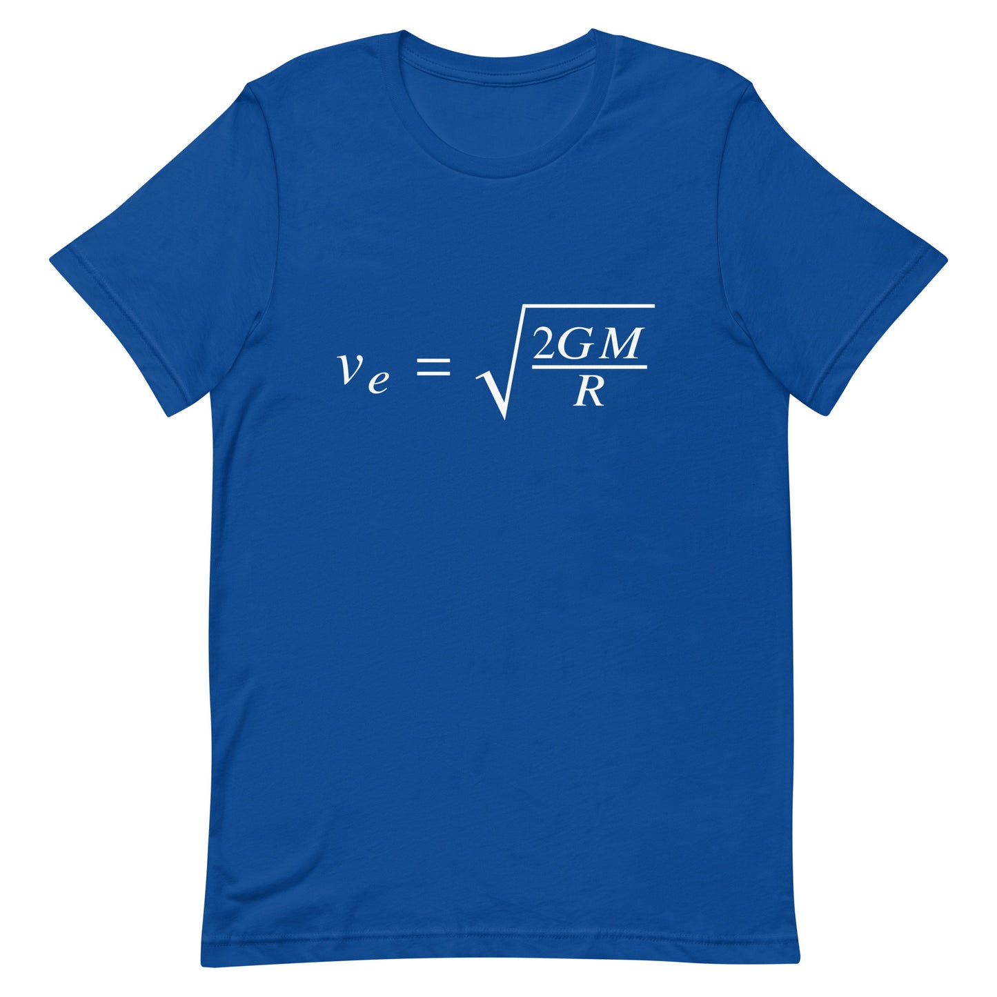 Mockup of True Royal T-Shirt with Escape Velocity