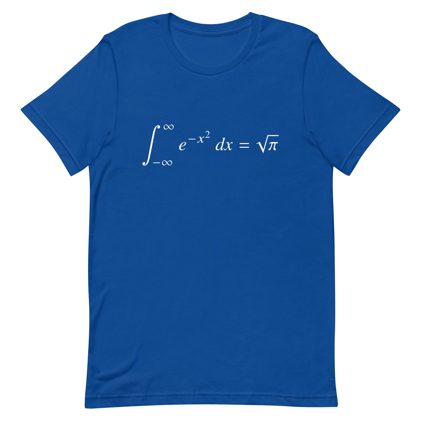 Mockup of True Royal T-Shirt with Gaussian Integral