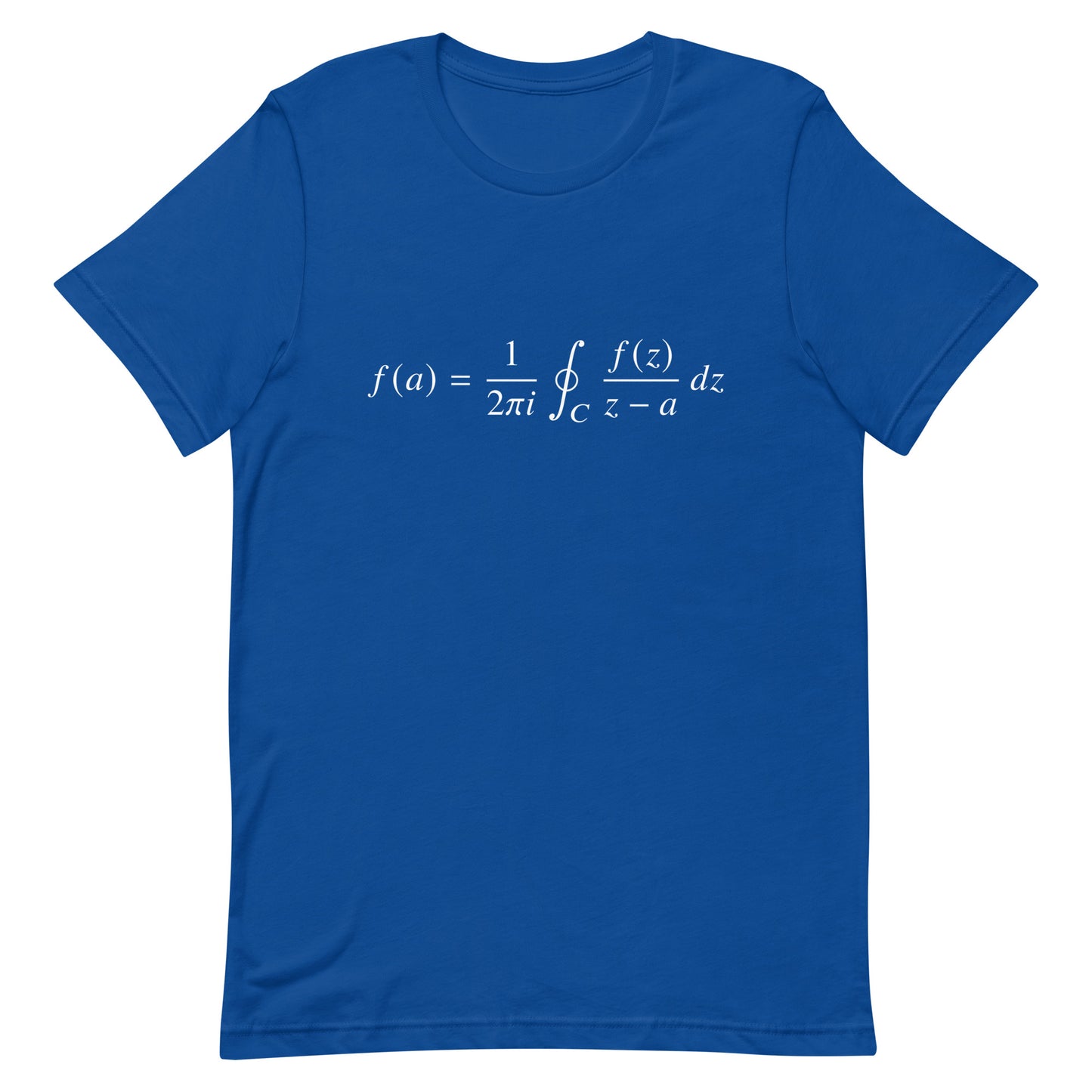 Mockup of True Royal T-Shirt with Cauchy's Integral