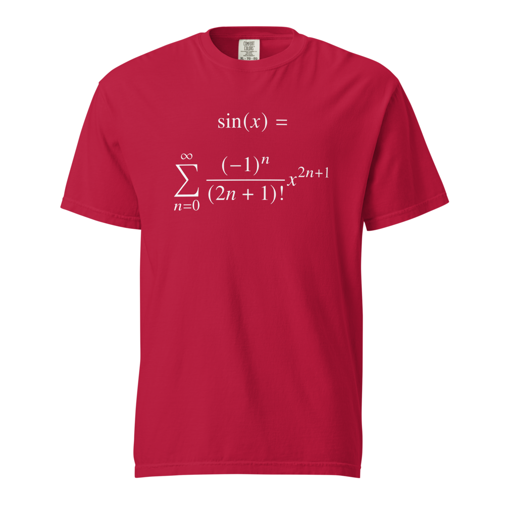 Taylor series expansion sin x Red