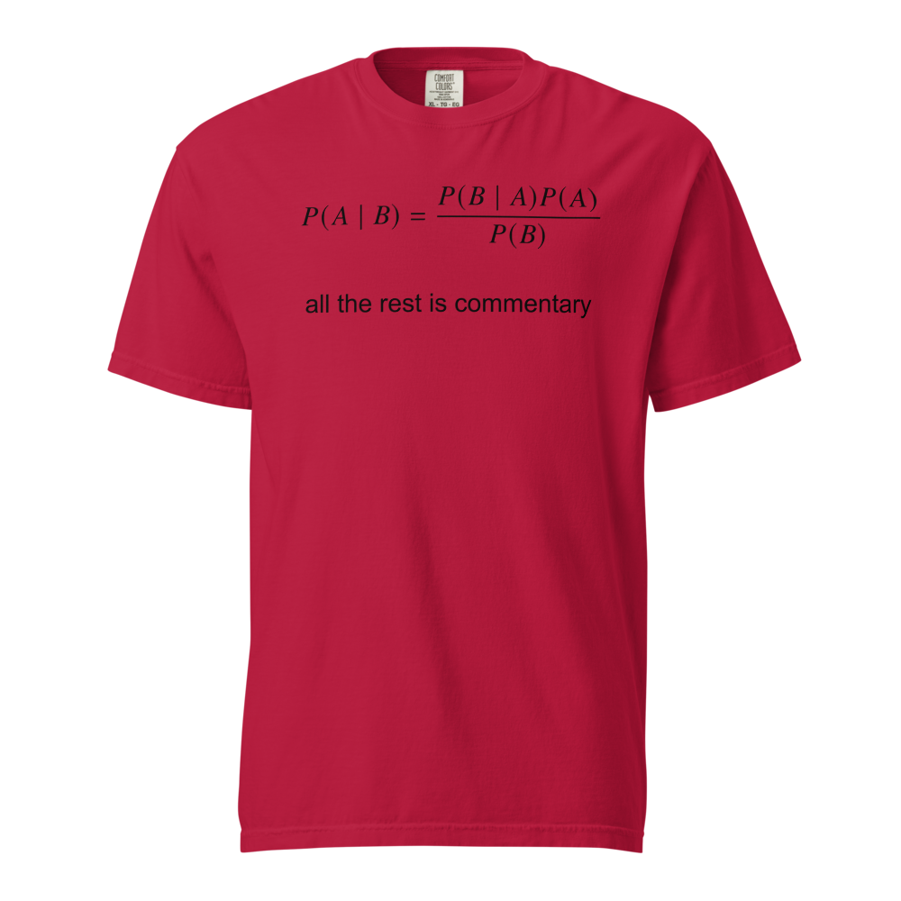 Bayes Theorem with commentary Red