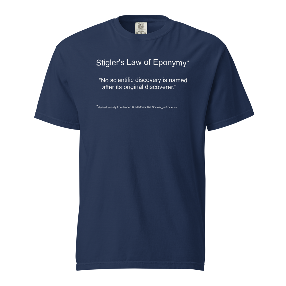 Stigler's Law True Navy
