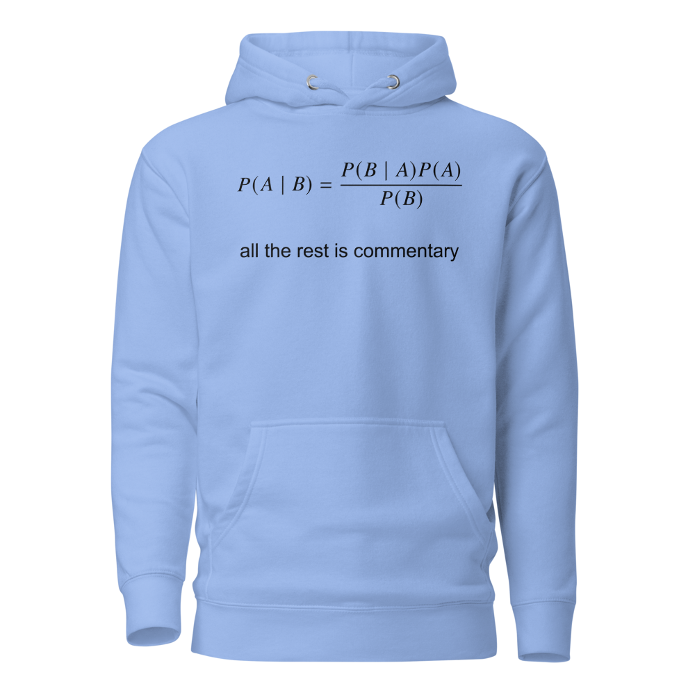 Bayes Theorem with commentary Carolina Blue