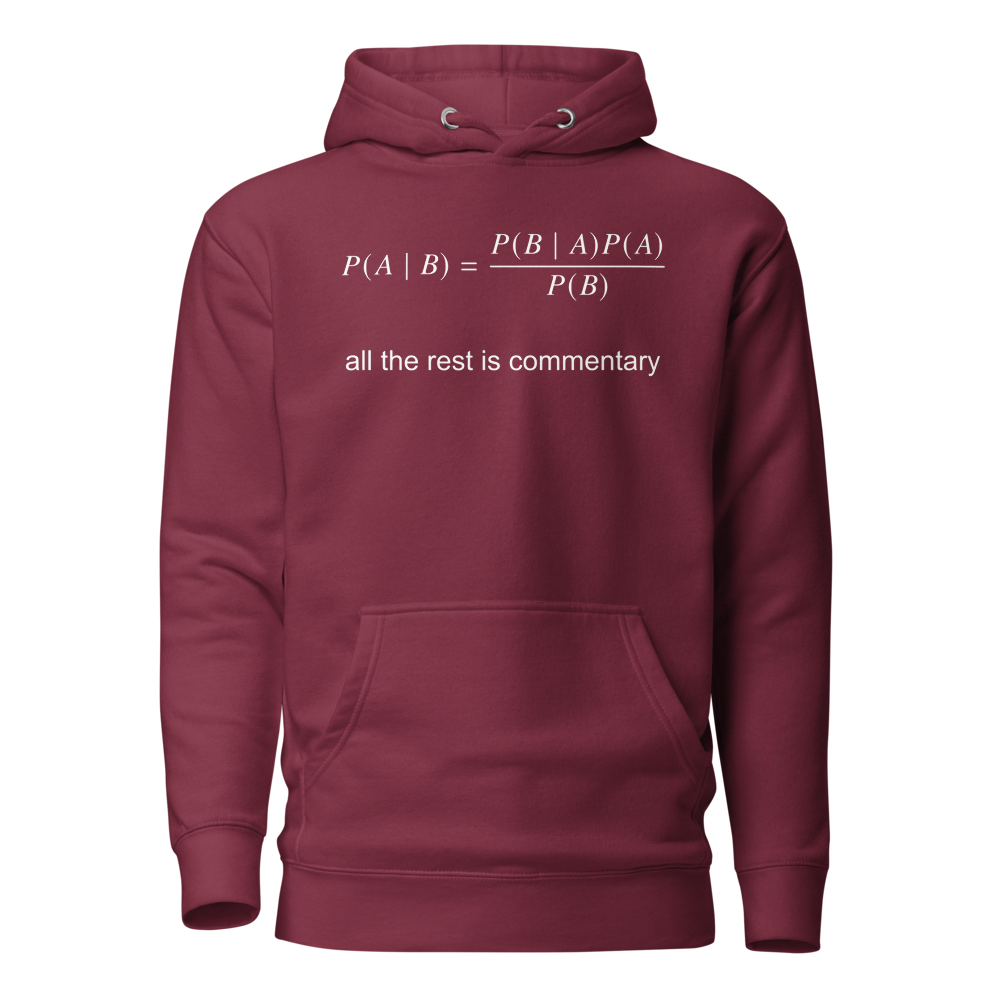 Bayes Theorem with commentary Maroon