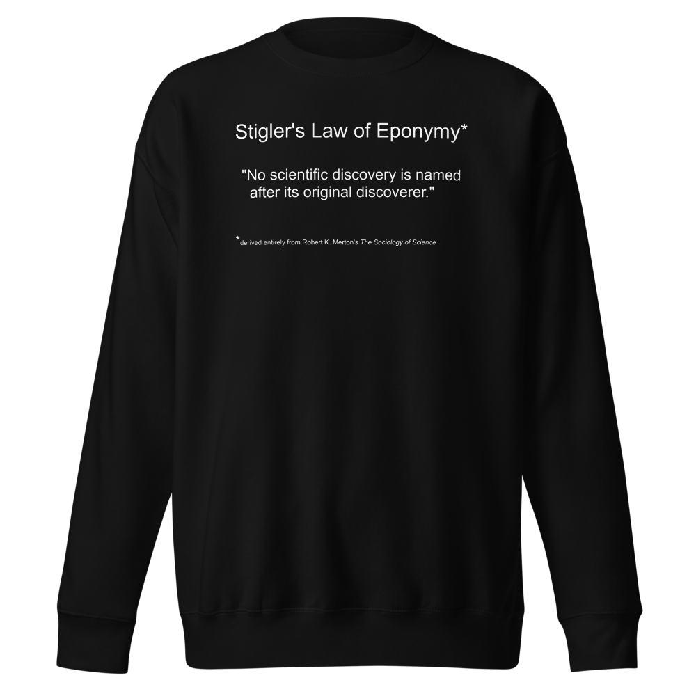Stigler's Law Black