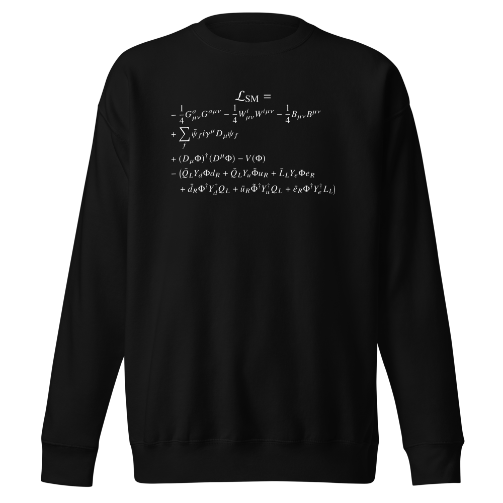 Standard Model Lagrangian Black