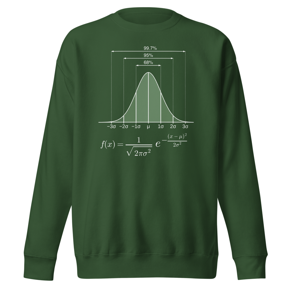Normal Distribution Forest Green