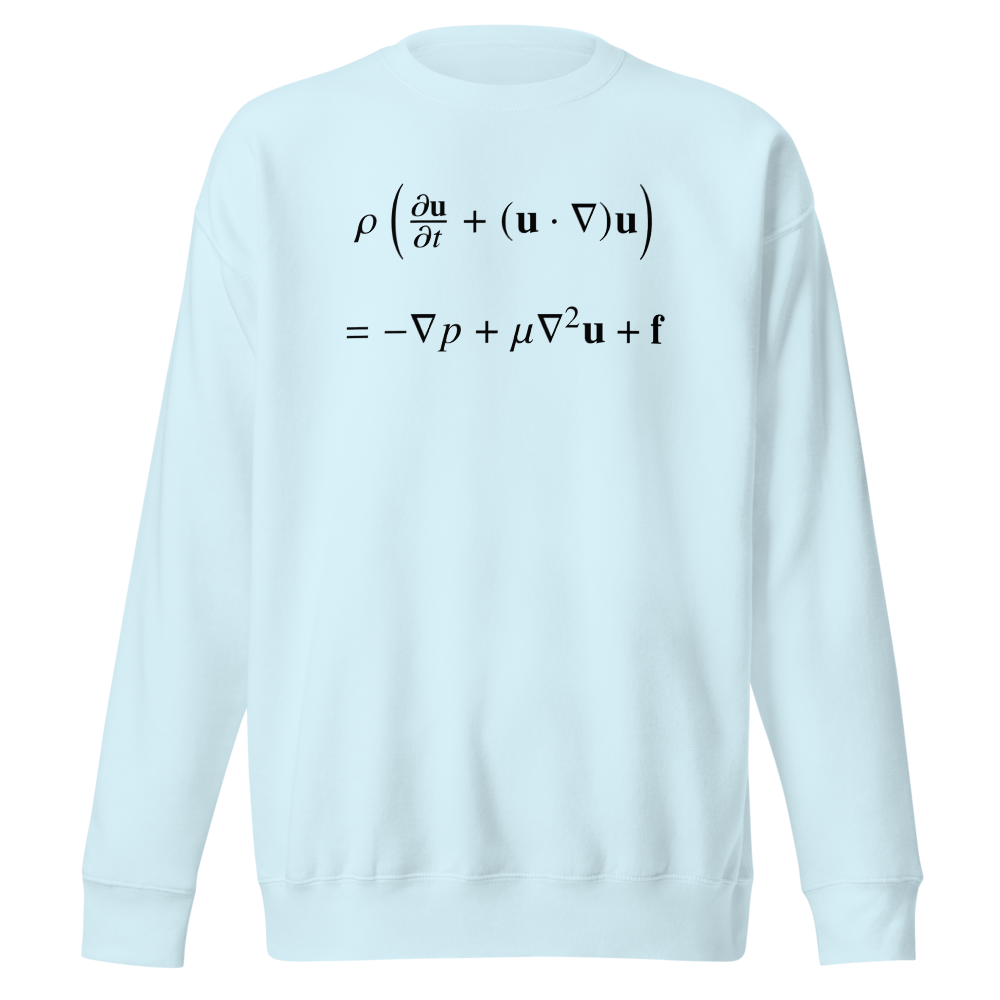 Navier-Stokes Equation Sky Blue