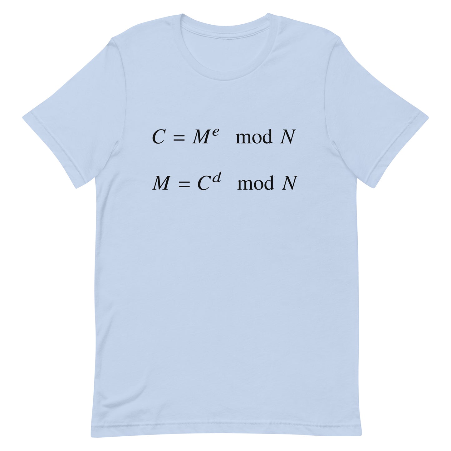 Mockup of Baby Blue T-Shirt with RSA