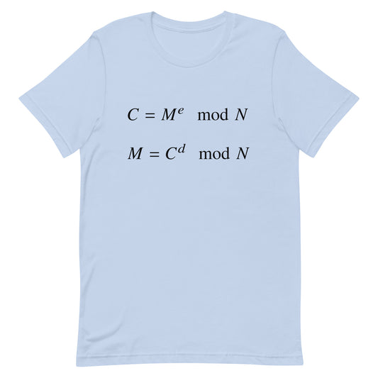 Mockup of Baby Blue T-Shirt with RSA