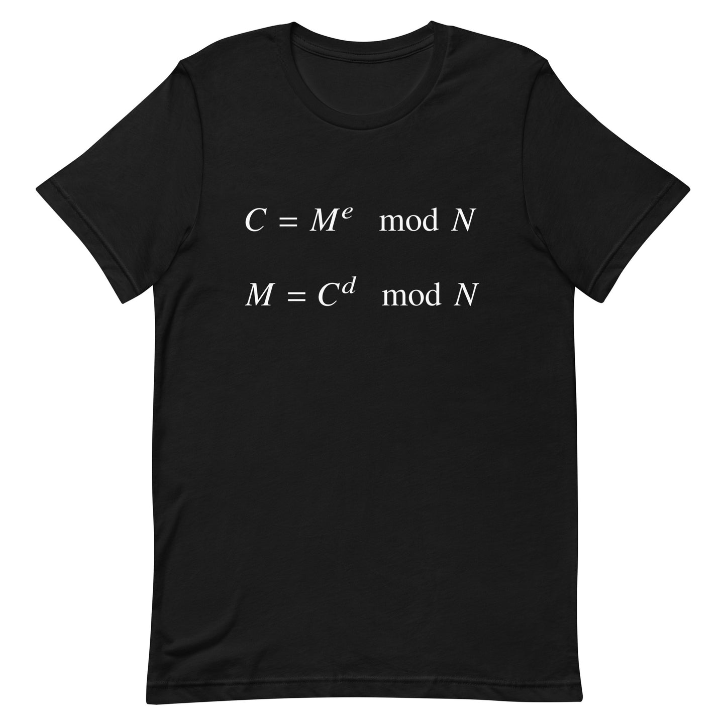 Mockup of Black T-Shirt with RSA