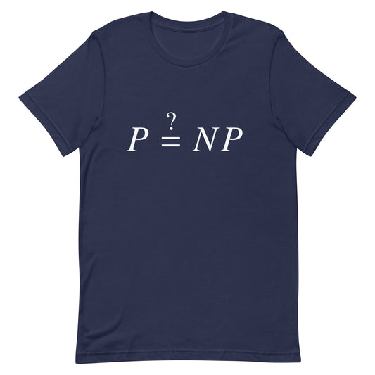 Mockup of Navy T-Shirt with P versus NP