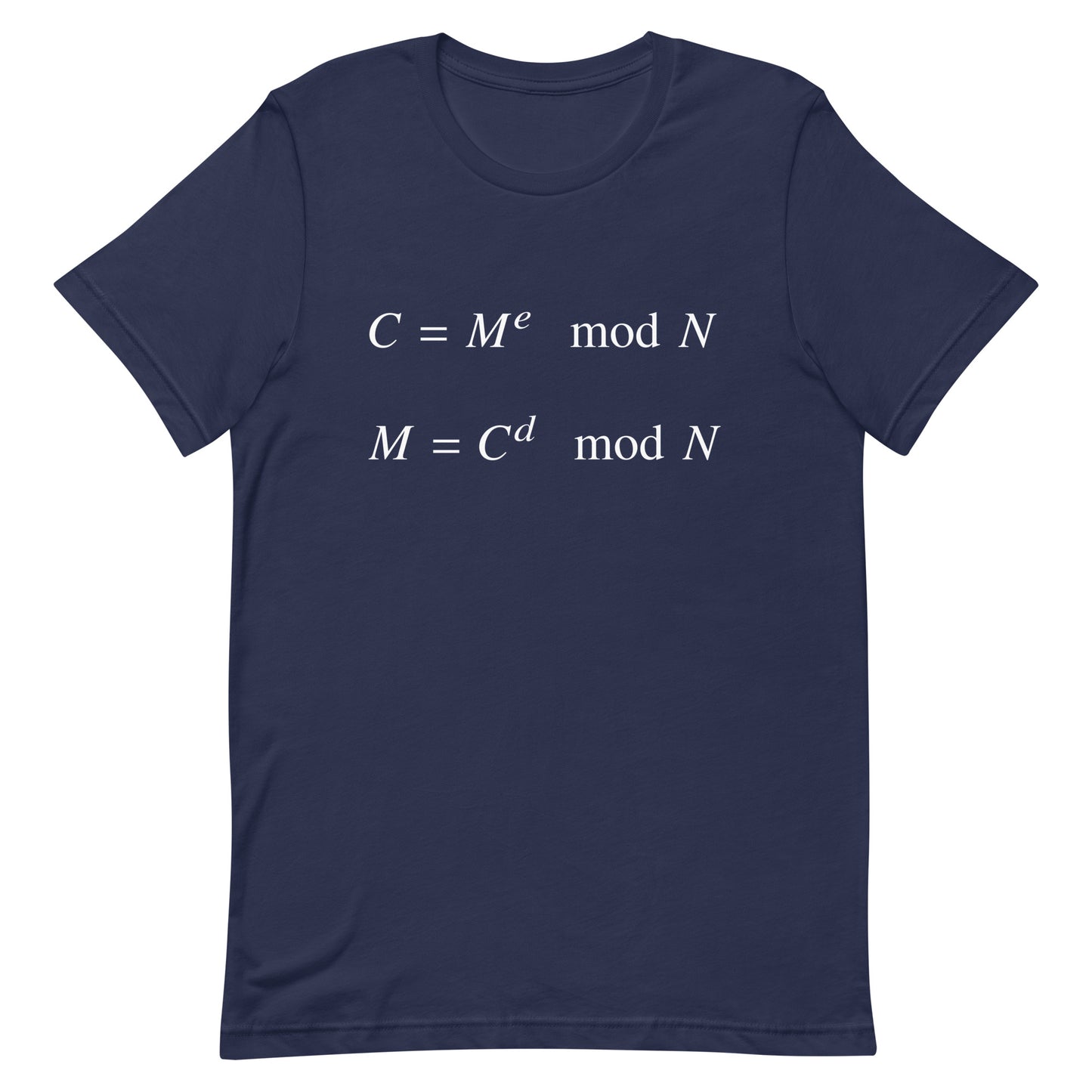 Mockup of Navy T-Shirt with RSA
