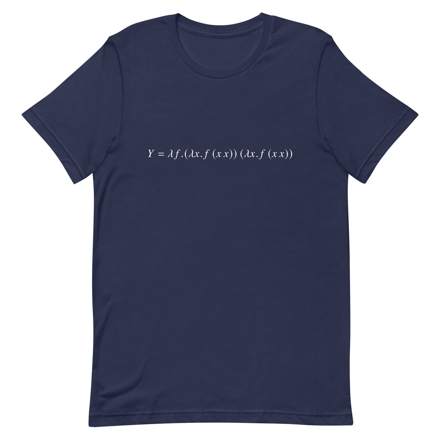 Mockup of Navy T-Shirt with Y Combinator